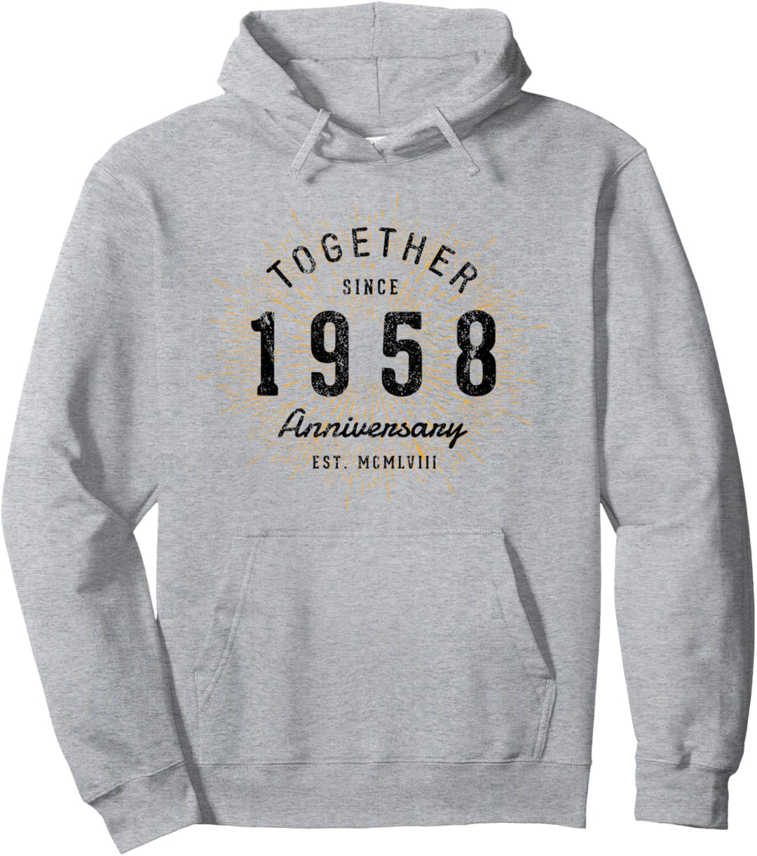 Zusammen seit 1958 Jahrestag Pullover Hoodie