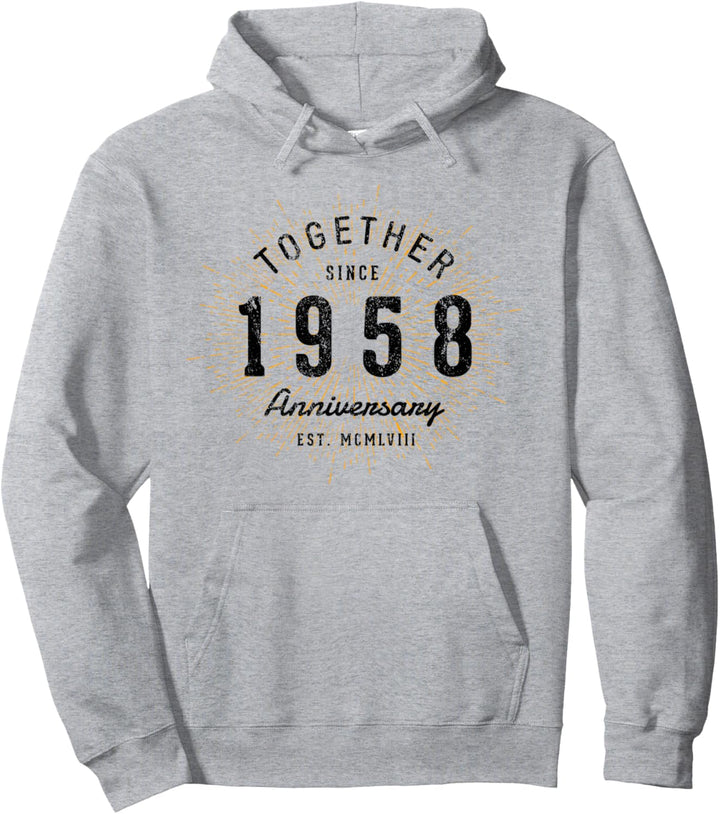 Zusammen seit 1958 Jahrestag Pullover Hoodie