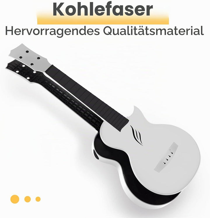 Enya Konzert Ukulele Nova U 23 Zoll Kohlefaser Anfänger Ukulelen Set mit Tasche Saiten Gurt Capo Was