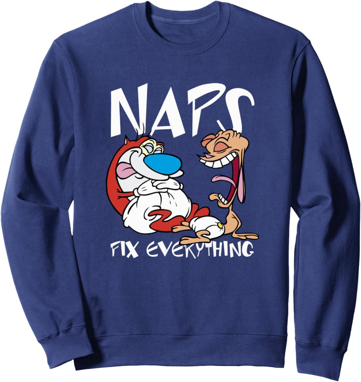 Ren And Stimpy Naps Fix Everything Baby Diapers Sweatshirt