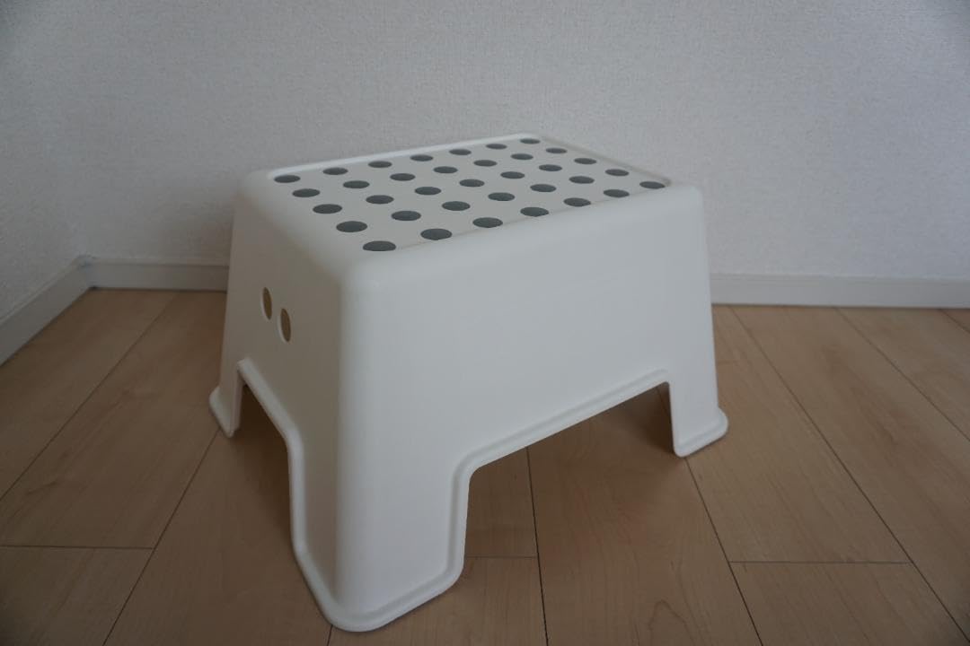 Ikea Tritthocker Bolmen rutschfester Badezimmerhocker 44x35x25cm, bis 150kg, weiss 1 Weiss, 1 Wei&#x