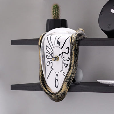 Lafocuse Lautlos Salvador Dali Uhr, Geschmolzene Uhr Ohne Tickgeräusche, Tischuhren Modern Schmelzen