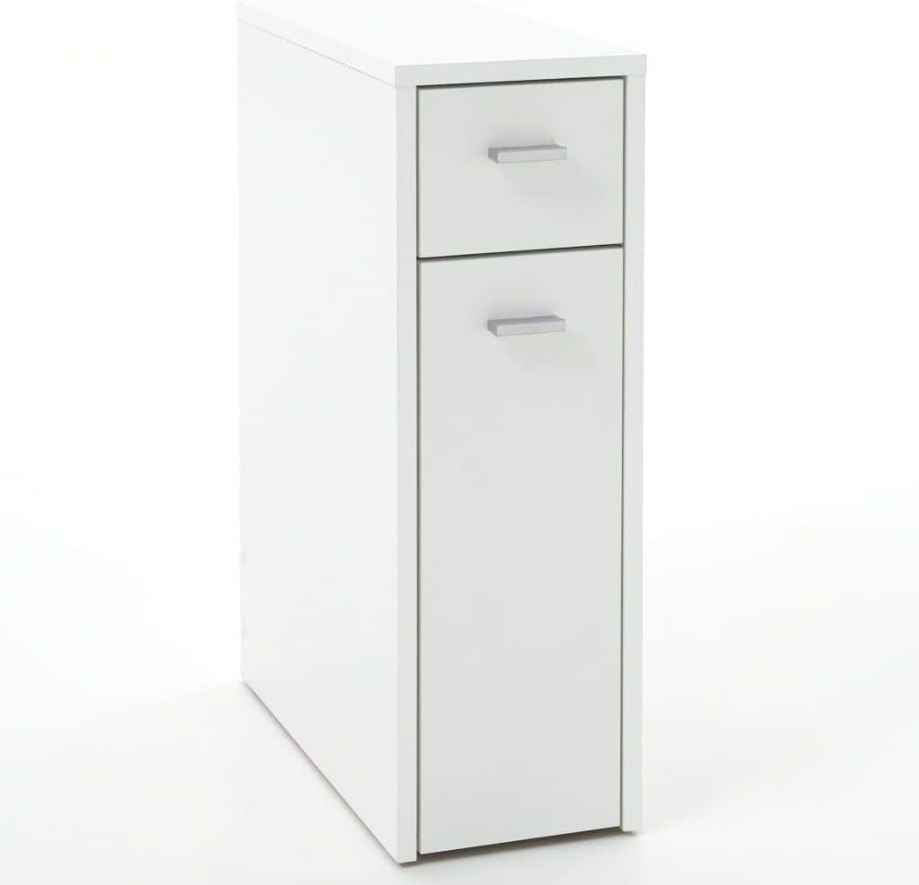 FMD Möbel, 930-001 Casa Nora Mehrzweckschrank, spanplatte / melamin / holz, weiss, masse 20.0 x 45.0