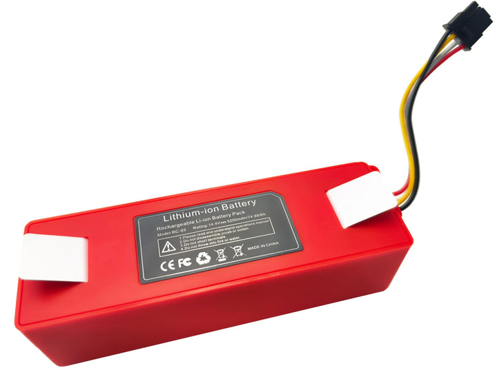 14,4V 5200mAh S5 Akku Ersatz für Xiaomi Roborock Q5, Q7, S4, S5, S6, S7, S50, S51, S55, S60 staubsau