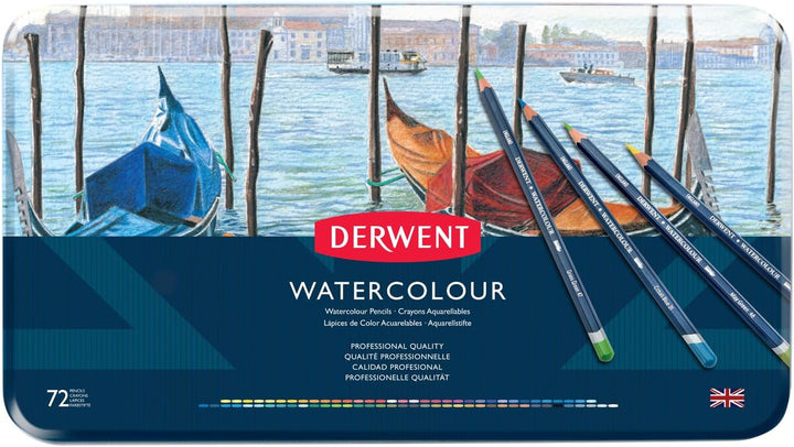 Derwent Aquarellstifte, Zeichnen & Malen, 72er-Set, Ideal zum Vermischen & Schichten, Professionelle