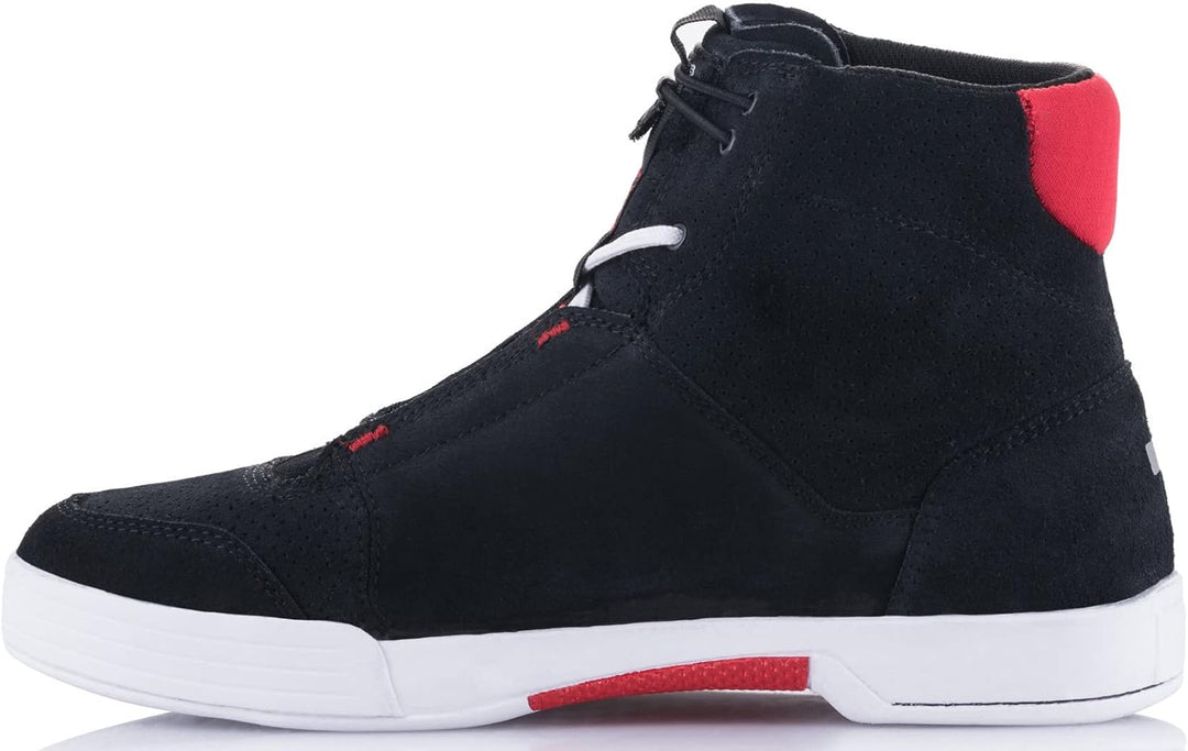 Alpinestars Chrome Motorradschuhe Herren (schwarz/weiss/rot), 10=(43)