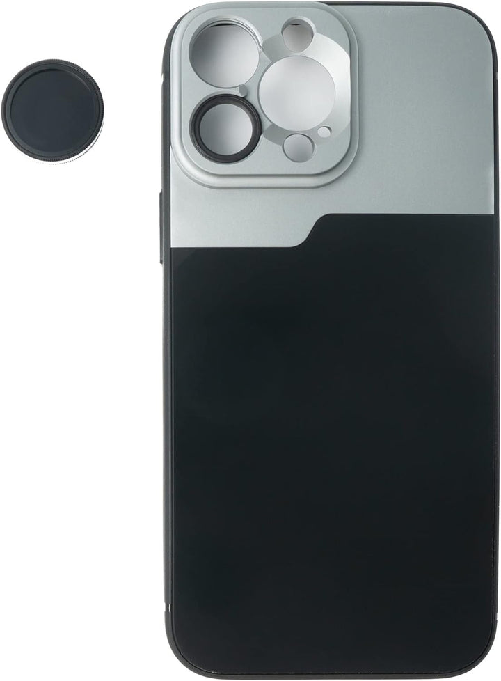 SYSTEM-S CPL Filter Circular Polarizer Linse mit Hülle Schwarz für iPhone 13 Pro Max