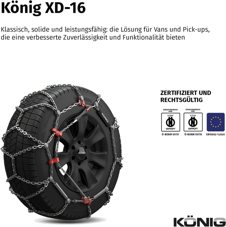 KÖNIG XD-16 247 - Schneeketten, XD-16 247