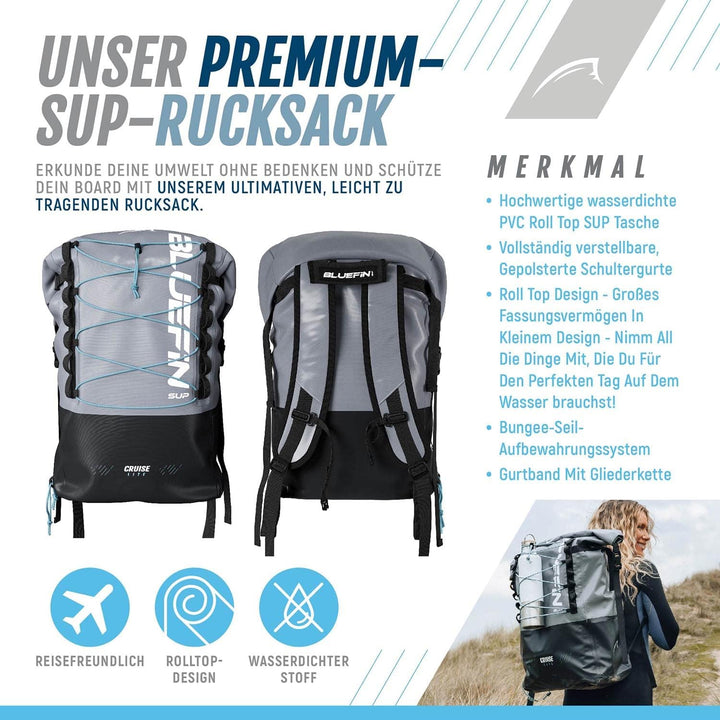 Bluefin Cruise Lite SUP Paddleboard Kit | Leichtes und kompaktes Stehpaddelbrett für Erwachsene | In