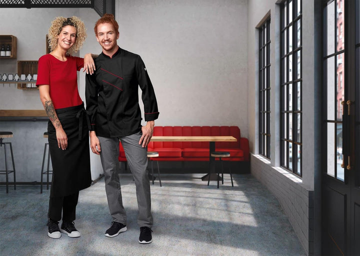 BP Gourmet 1538-400-3281 Kochjacke - Langarm - Mit Lüftungsschlitzen - Normale Passform - Grösse: 48