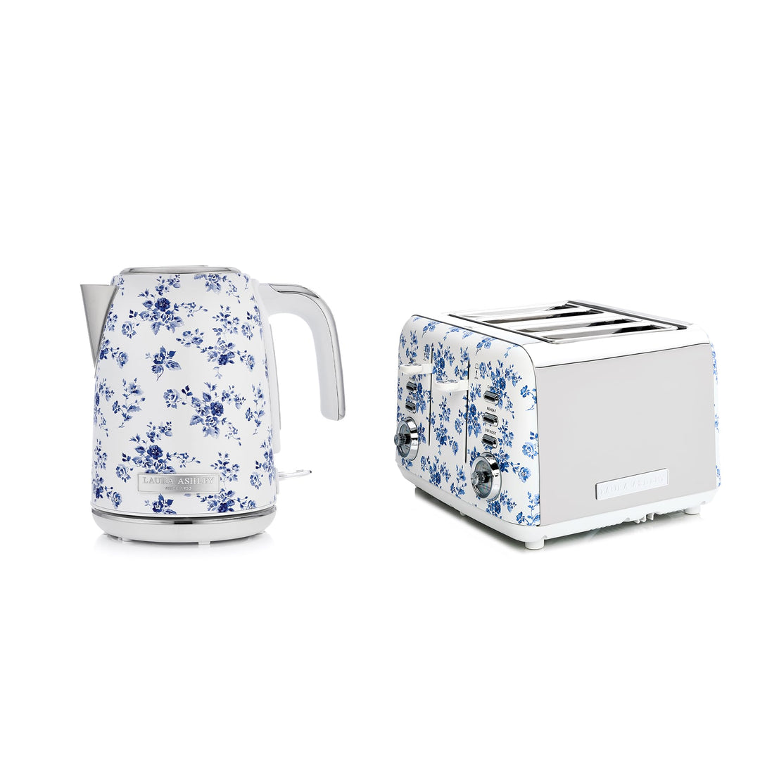 Laura Ashley Toaster und Wasserkocher Set von VQ - 1,7 L Elektrischer Wasserkochermit Schnellkochfun