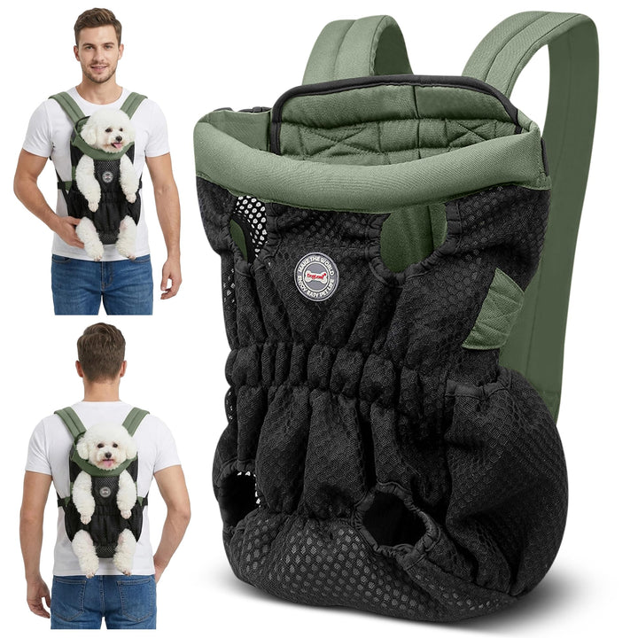 ALLSOPETS Hunderucksack für Kleine Hunde – Leichter, Atmungsaktiver und Bequemer Hunde Rucksack mit