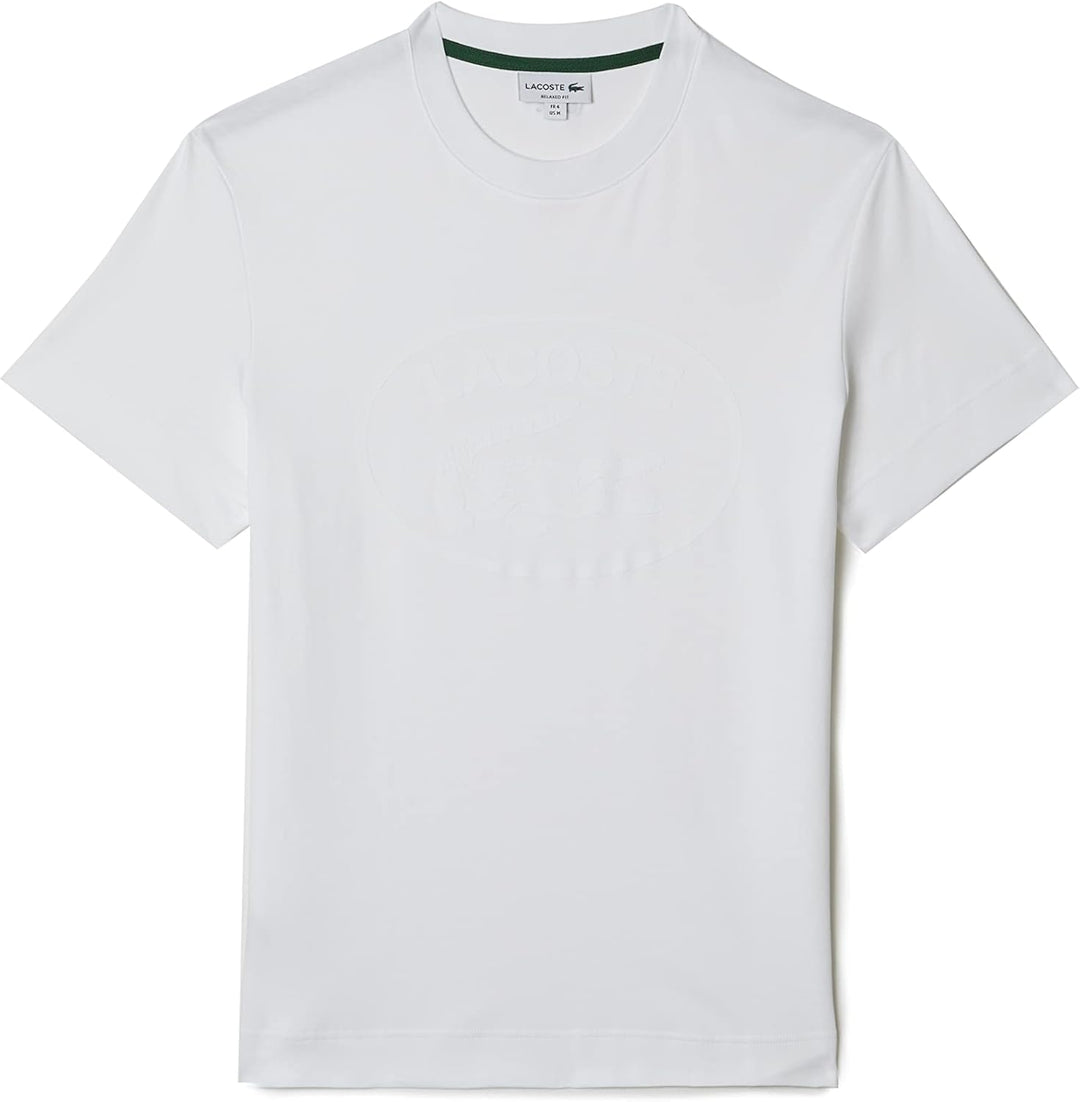 Lacoste Herren T-Shirt XXL Weiss, XXL Wei&#xDF;
