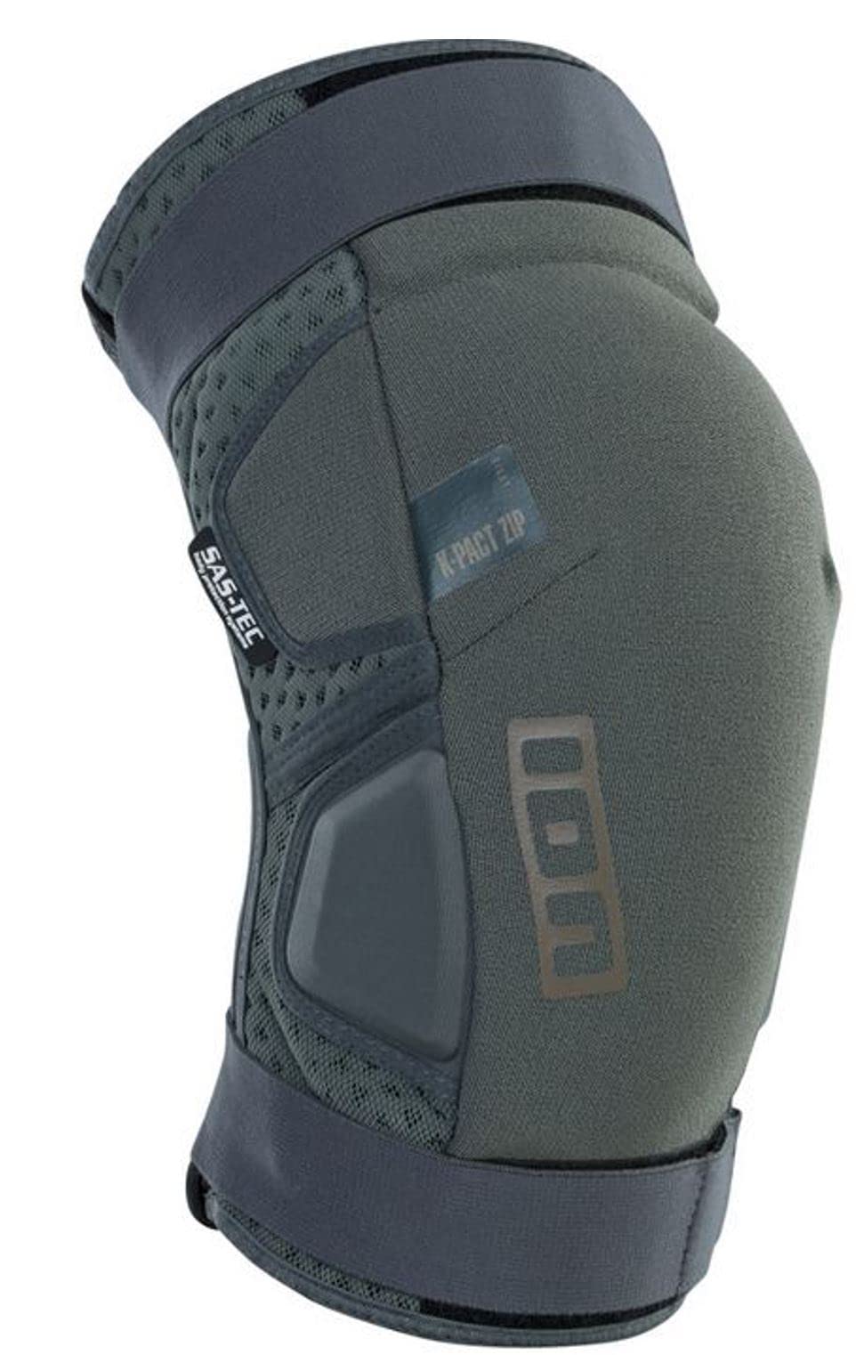 Ion K-Pact Zip Fahrrad Knieschoner grau 2024 Grau L, Grau L