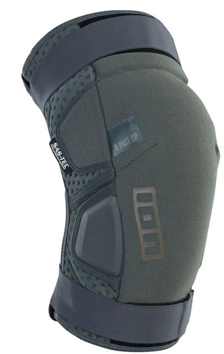 Ion K-Pact Zip Fahrrad Knieschoner grau 2024 Grau L, Grau L
