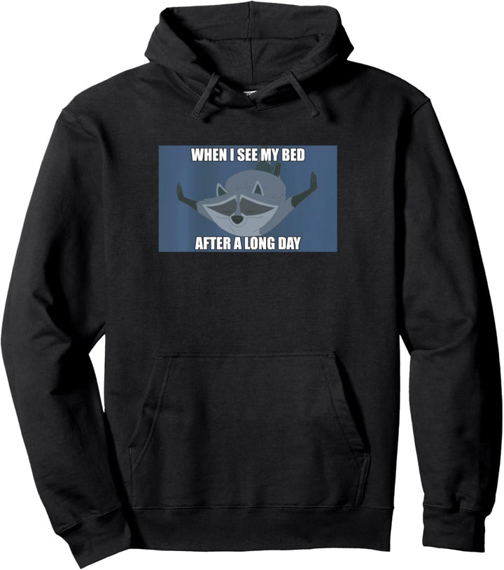 Disney Pocahontas Meeko When I See My Bed Meme Pullover Hoodie