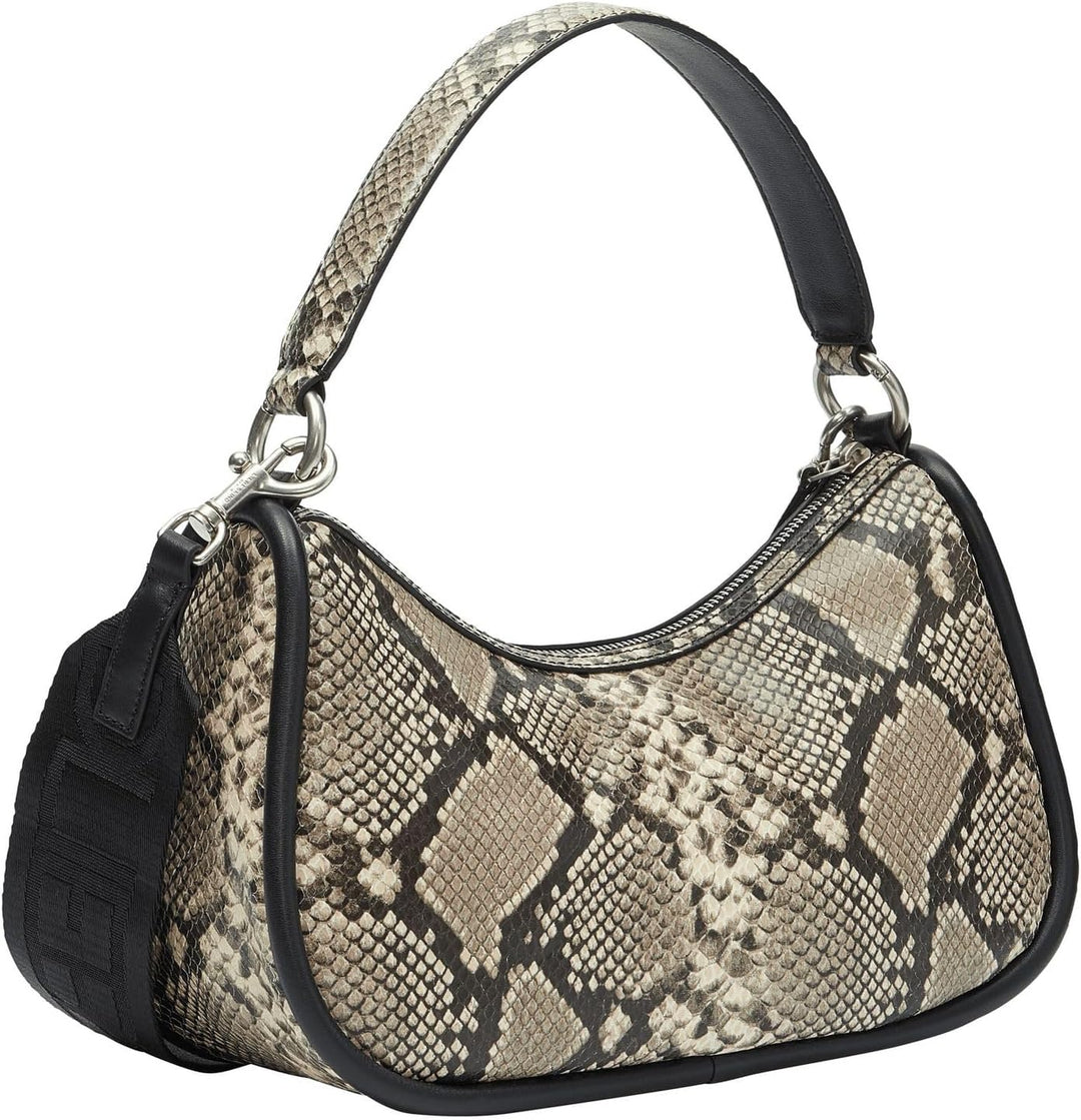 Liebeskind Berlin FAB 2 SNAKE HOBO Schultertasche, Medium (HxBxT 19cm x 32cm x 11cm)