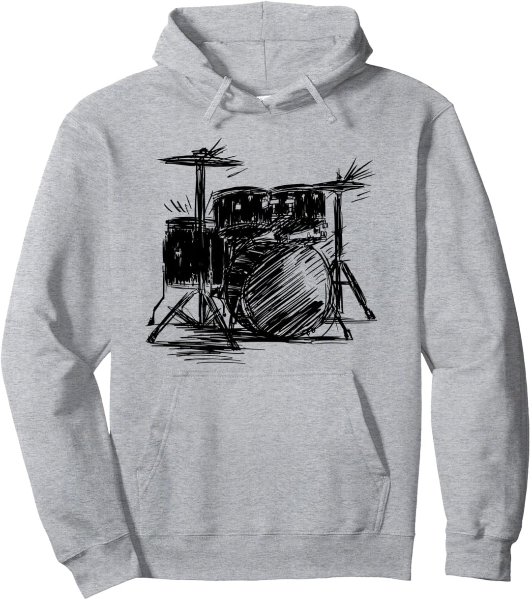Drumming Drum Set für Schlagzeuger und Percussionist Pullover Hoodie