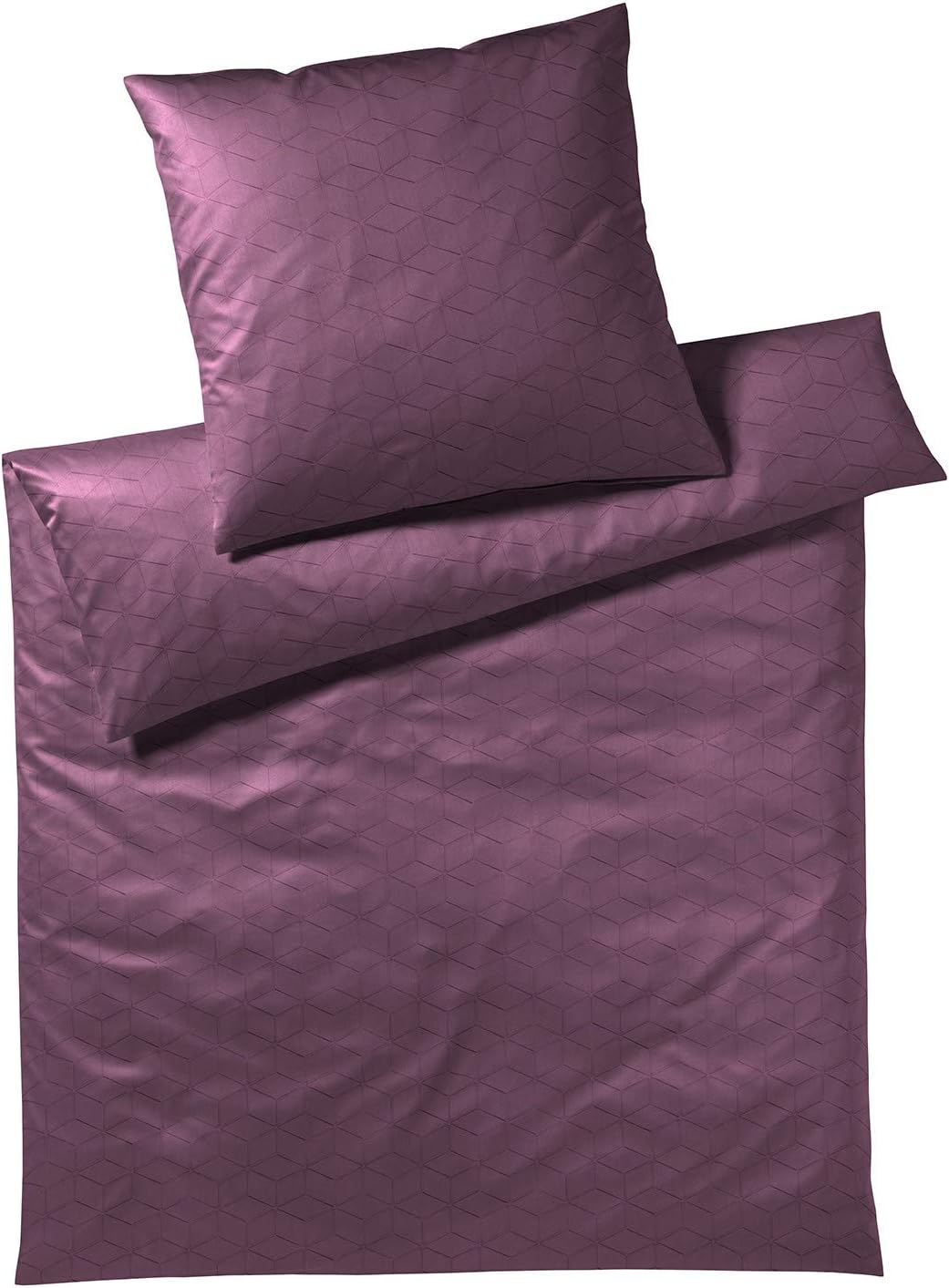 JOOP! Bettwäsche Vision 4089 | 1 Shiny Plum - 155 x 220 1 Bettbezug 155 x 220 cm + 1 Kissenbezug 80