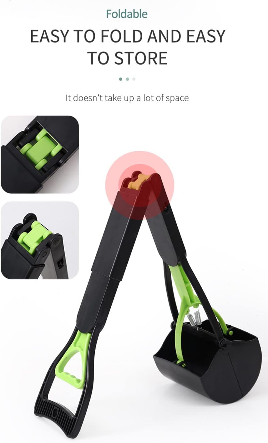 Dog Pooper Scooper, 71,1 cm langer Griff, Walking Poo Remover Greifer Picker für die Reinigung von m