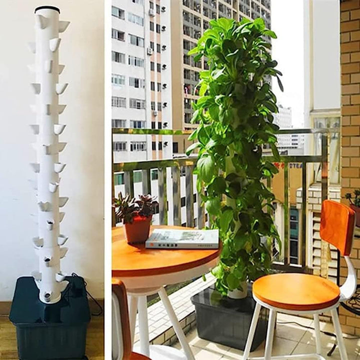 Aquaponik-Wachssystem,Hydroponik-Turm,Indoor Kräutergarten Kit, Hydroponische Anzuchtsystem,Indoor G