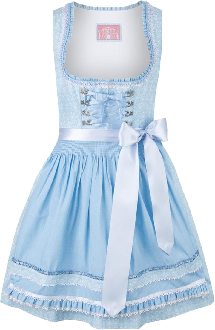 Stockerpoint Damen Dirndl Kim Kleid für besondere Anlässe 40 Hellblau, 40 Hellblau