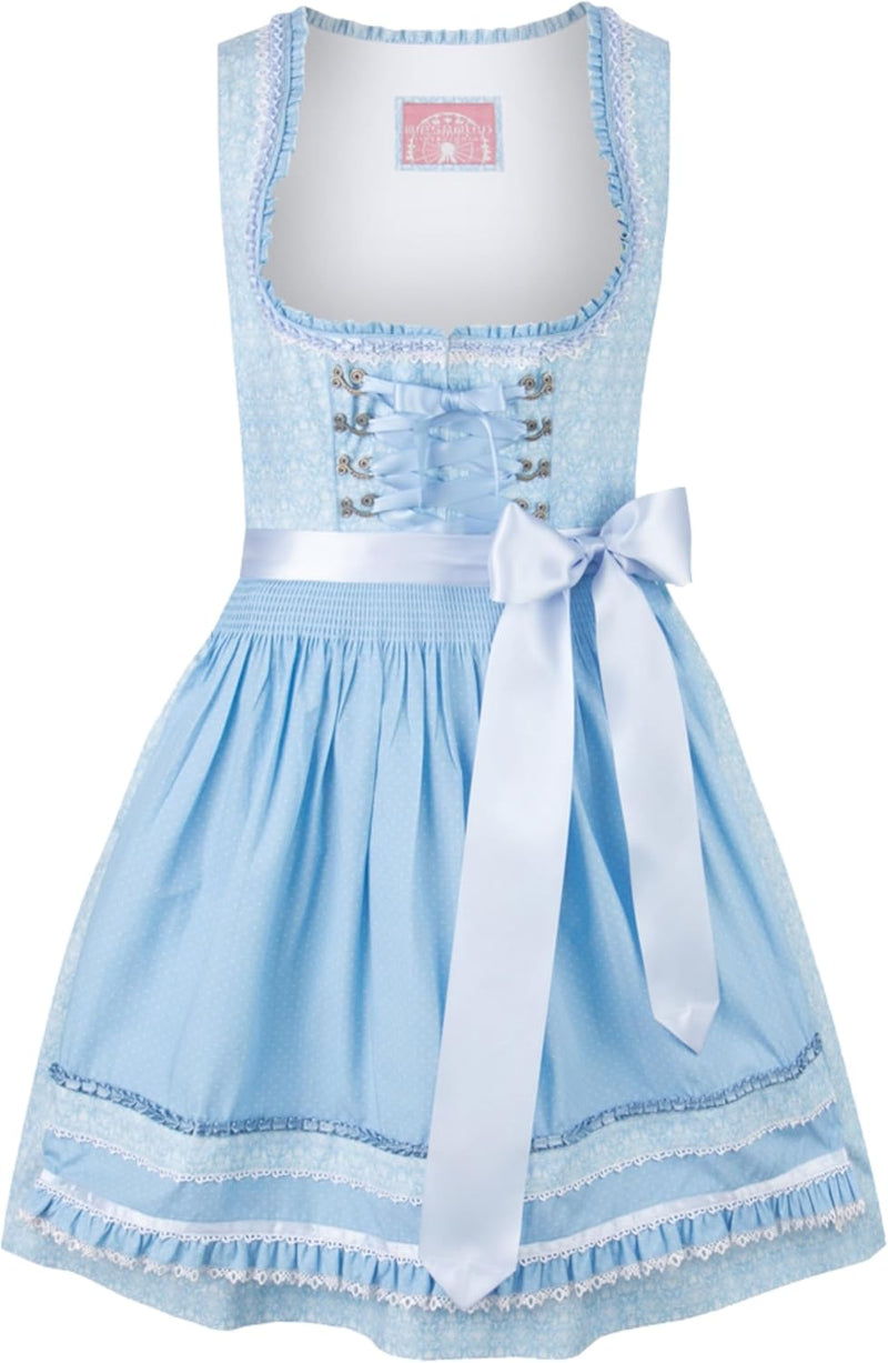 Stockerpoint Damen Dirndl Kim Kleid für besondere Anlässe 40 Hellblau, 40 Hellblau