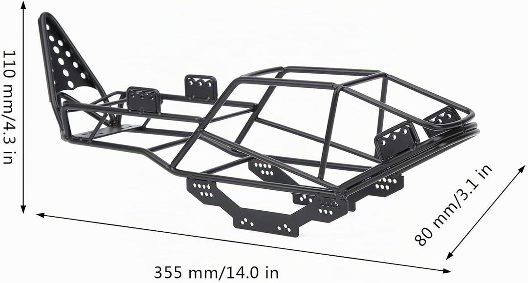 RC-Überrollkäfig, Metall-Überrollkäfig, Vollrohr-Rahmen, Karosserie-Chassis für Axial SCX10 1/10 RC