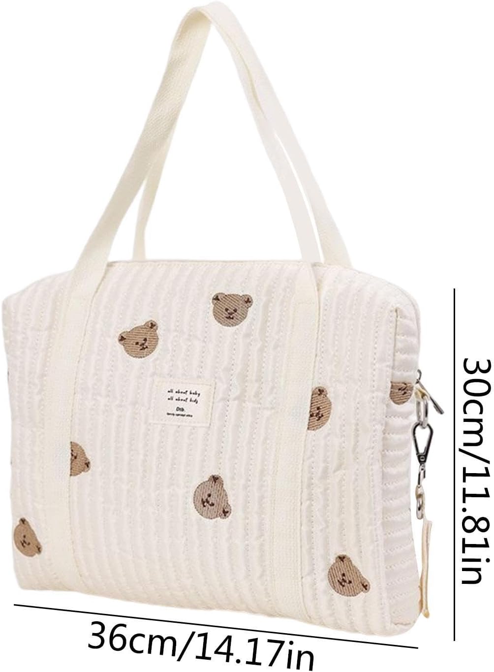 Baby Wickeltasche, Wickeltasche Tragetasche, Grosse Kapazität Baumwolle Wickeltasche für Kinderwagen