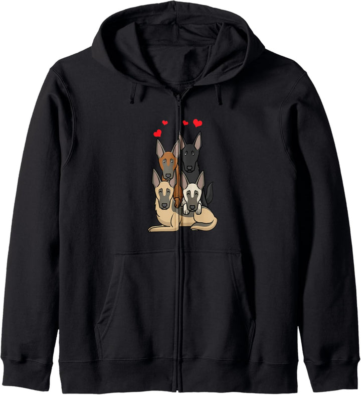 Malinois Hund Kapuzenjacke