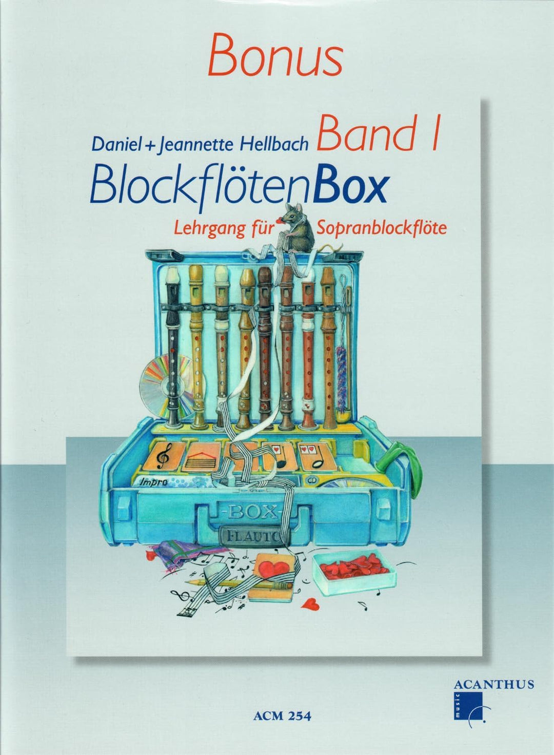 Acanthus Music "Blockflötenbox Band 1 (+Online Audio) – Daniel Hellbach – Lehrgang für Sopranblockfl