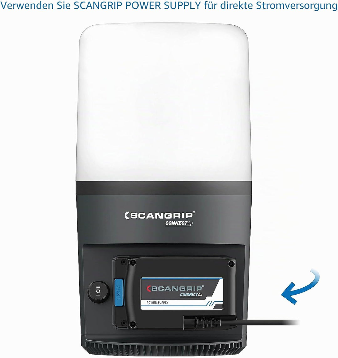 SCANGRIP | LED-Arbeitsleuchte AREA 6 CONNECT | ohne Akku | 3000-6000 lm