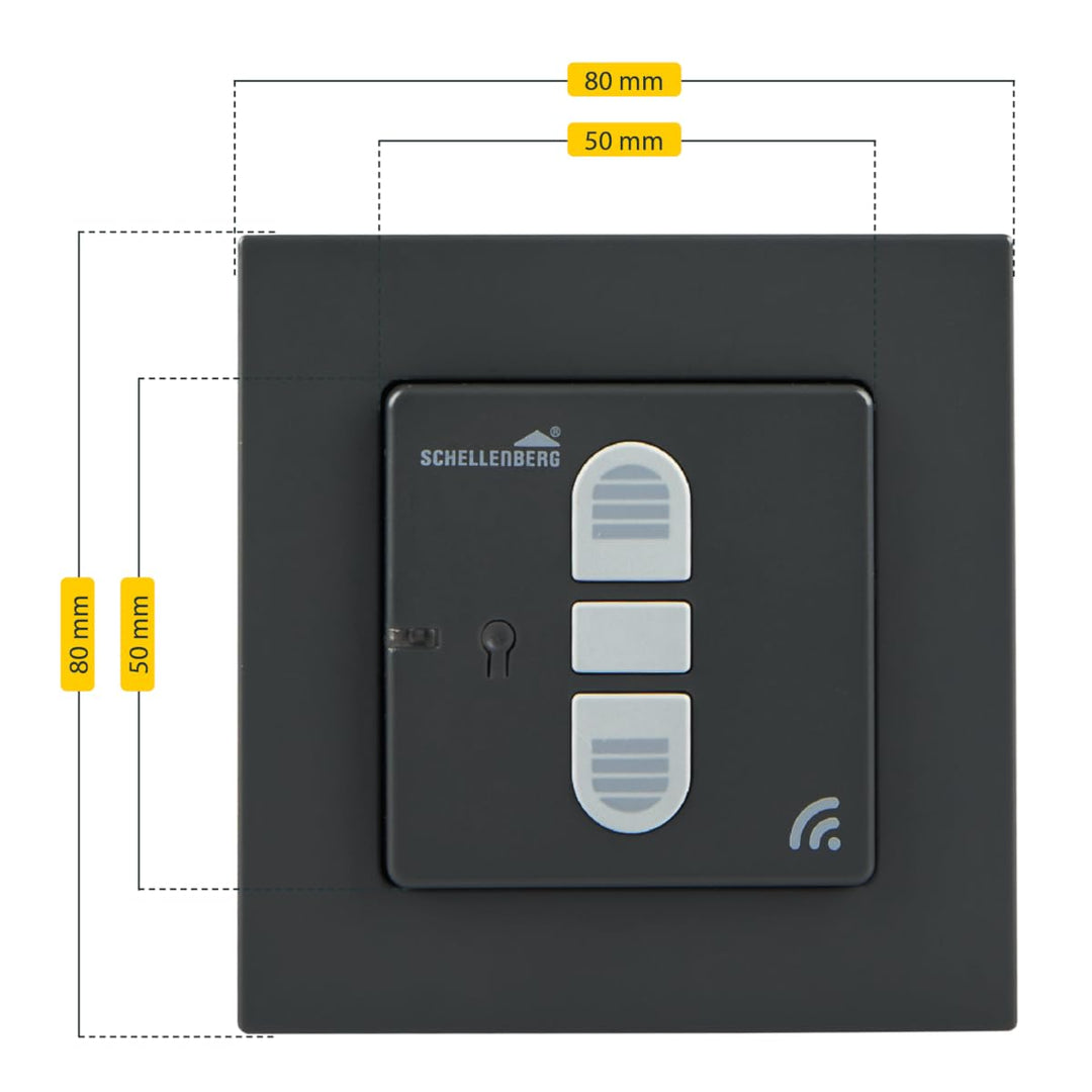 Schellenberg 21007 Smart Home Funk-Rolladenschalter & Funk-Raffstoreschalter, nachrüstbar für Smarte