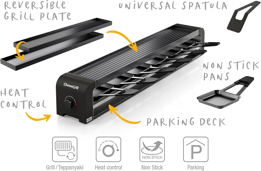 Stöckli Raclette CheeseGrill 6 Black