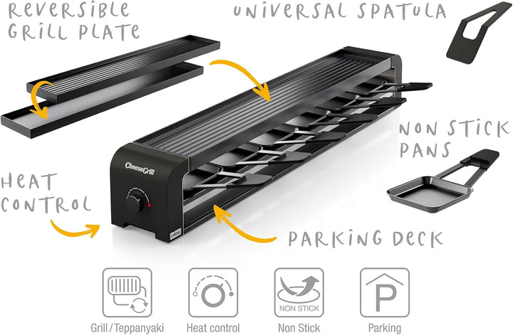 Stöckli Raclette CheeseGrill 6 Black