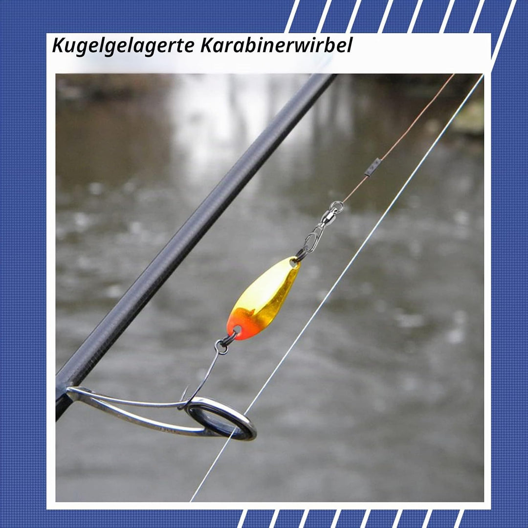 9Tong Kugellager Set Angeln Wirbel Snaps Rolling Kugellager Wirbel Angeln Snaps Lock Salzwasser Ange