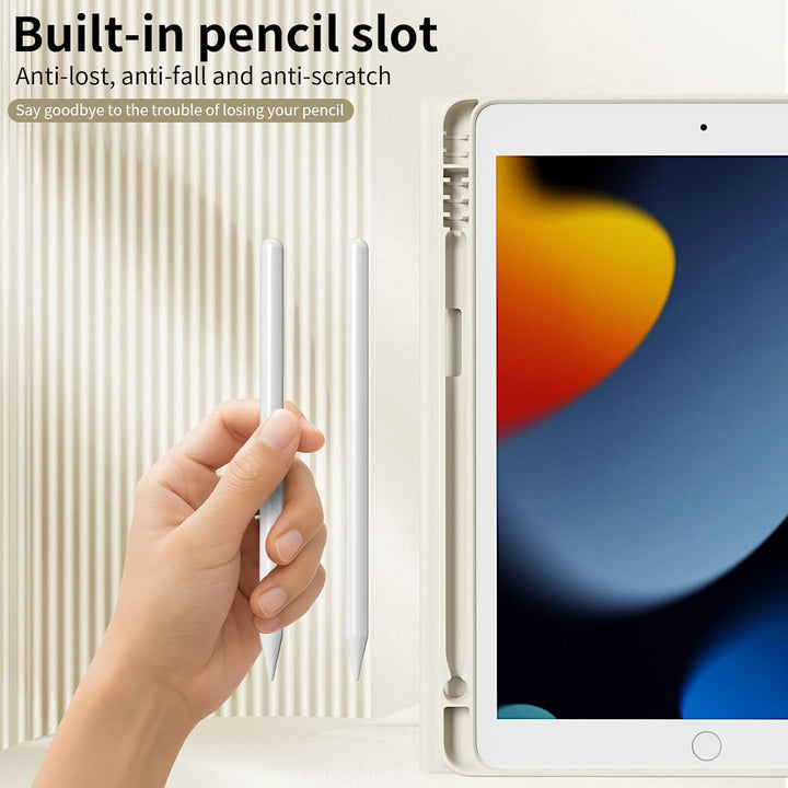 Tastatur Hülle für iPad 10,2 Zoll 9. 8. 7. Generation 2021 2020 2019, Abnehmbarer Bluetooth QWERTZ K