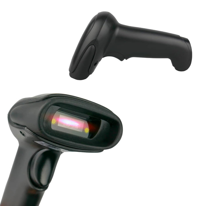 Kabelloser Barcode Scanner, Drahtloser 1D, 2D, QR Code EAN Scanner, Funkscanner und Bluetooth, schne