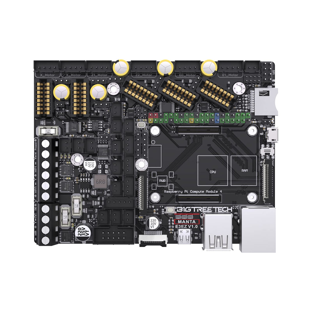BIGTREETECH Manta E3 EZ Control Board 32Bit, Neues Upgrade Silent Board unterstützt Klipper-Firmware