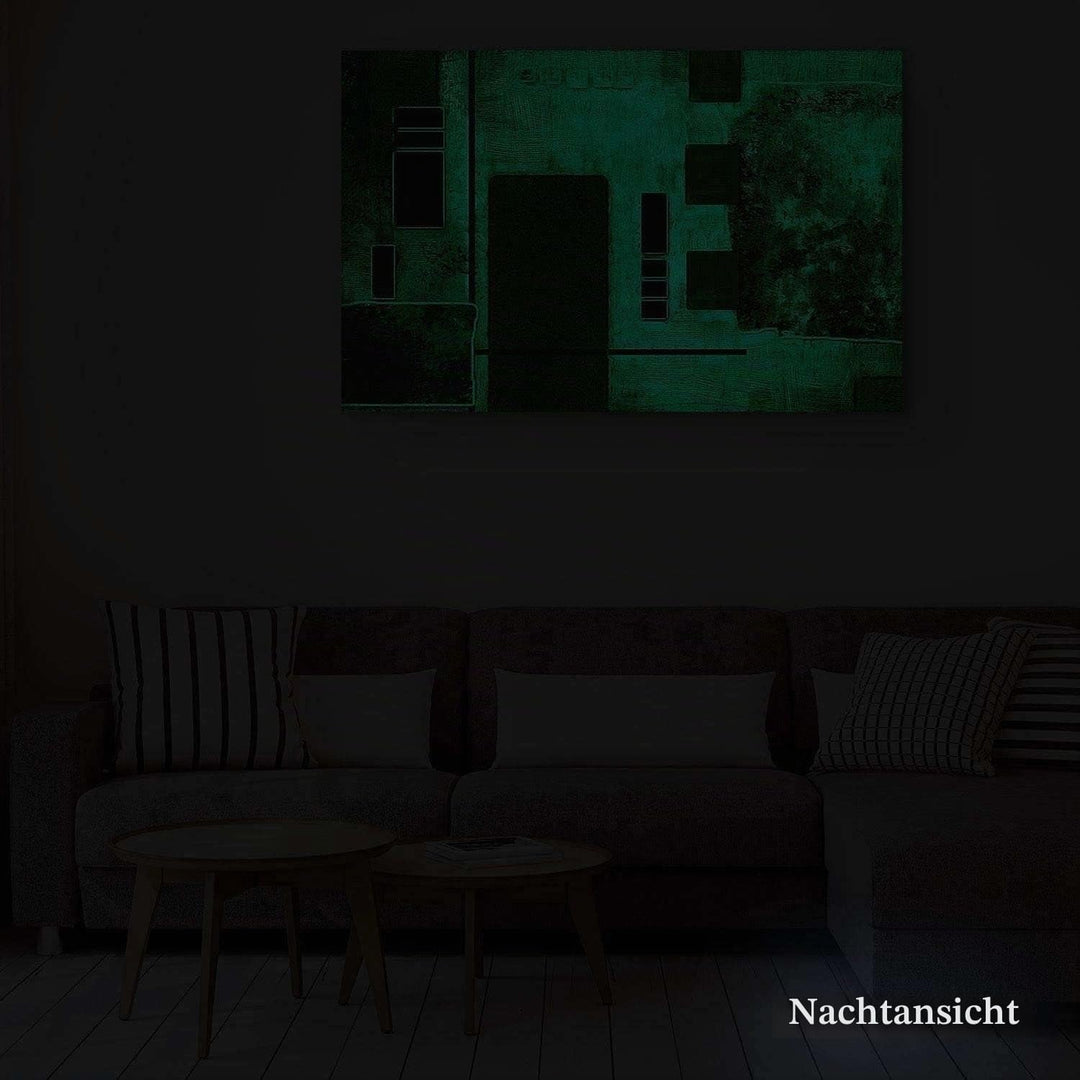 Startonight Bilder Rot Schwarz Geometrisch, Leinwandbilder Moderne Kunst, Abstrakte Wanddeko Kunstdr