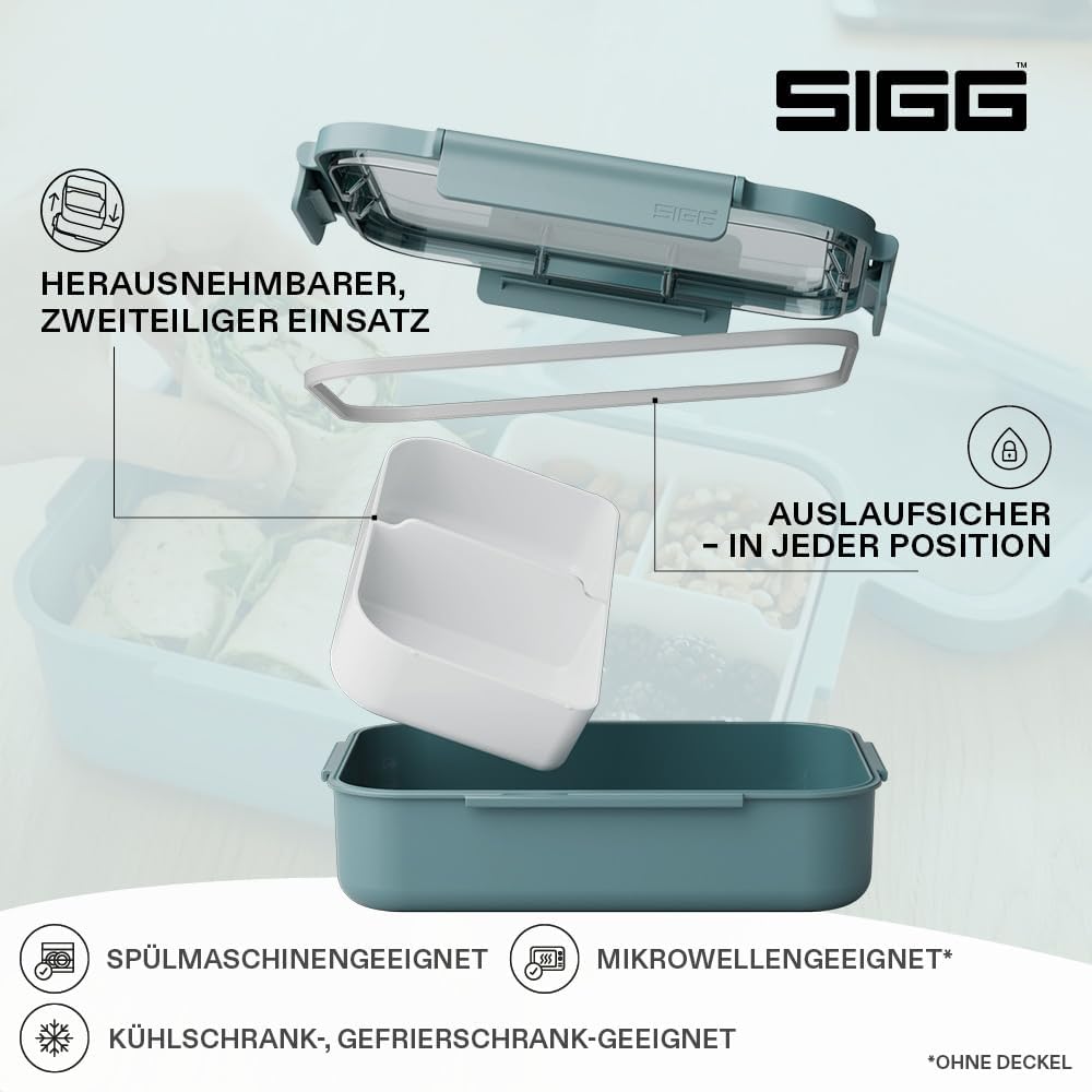 Sigg - NIMO Lunchbox L - Auslaufsicher - Trenner - Mikrowellen- & Spülmaschinengeeignet - BPA-frei -