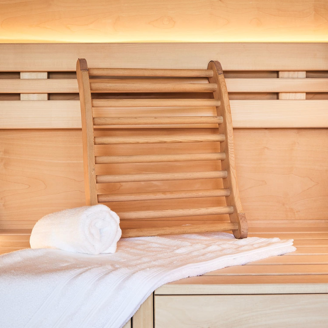 ergonomische Sauna Rückenlehne, Rückenstütze,Anti-Rutsch transparent, Transparent