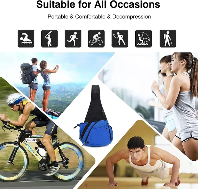 FANDARE Brusttasche Ultraleicht Beiläufig Sling Daypacks Herren Damen Schultertasche Umhängetasche f
