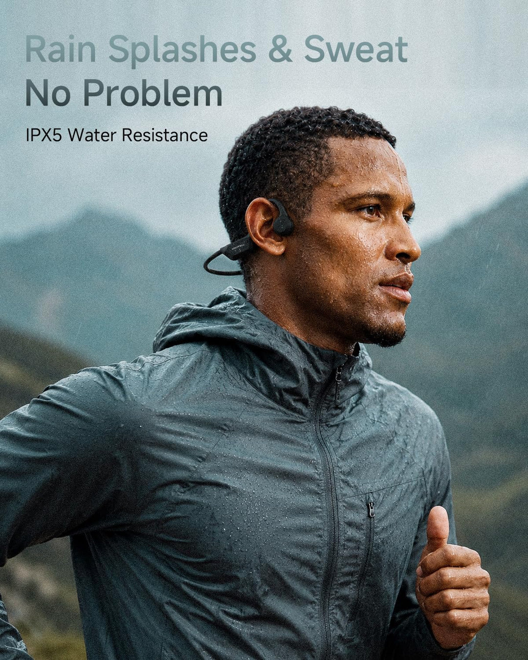 Knochenschall Kopfhörer, Open Ear Bluetooth 6.0 Sportkopfhörer, 8 Std Spielzeit, 28g Ultraleicht, US