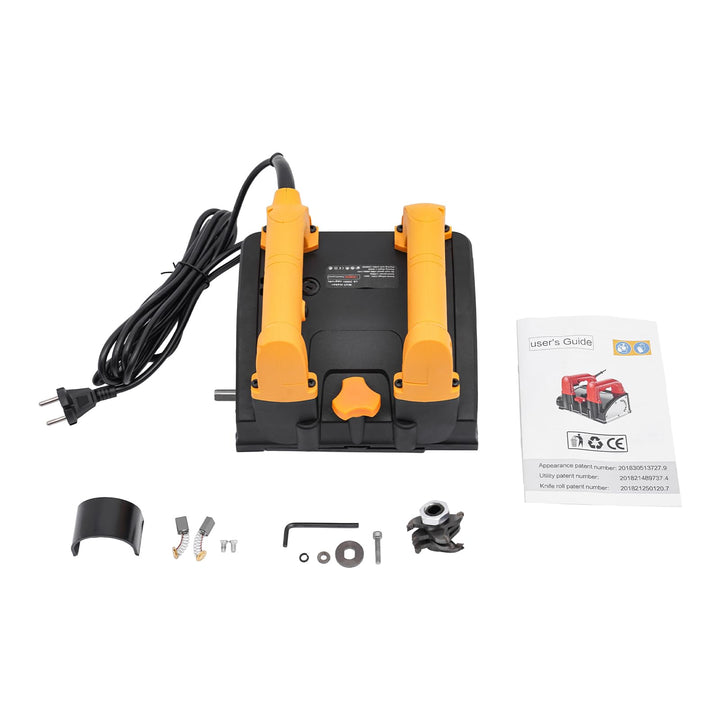 Elektrische Handheld Wandhobel, 1200W 220V Power Handhobelmaschine mit Toolbox, Walzenhobelmaschine