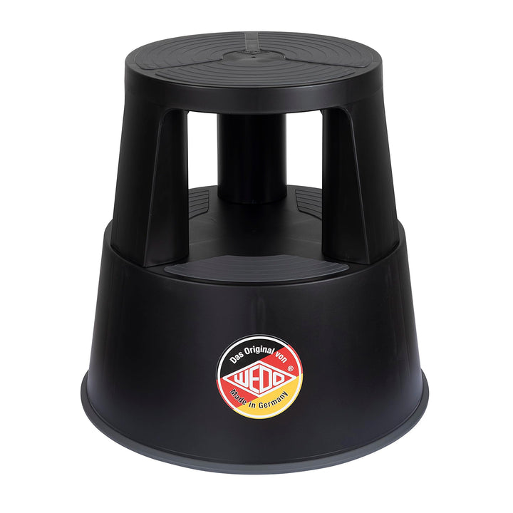 WEDO Rollhocker Super Step – robuster Tritthocker aus bruchfestem Kunststoff, TÜV/GS-geprüft nach EU