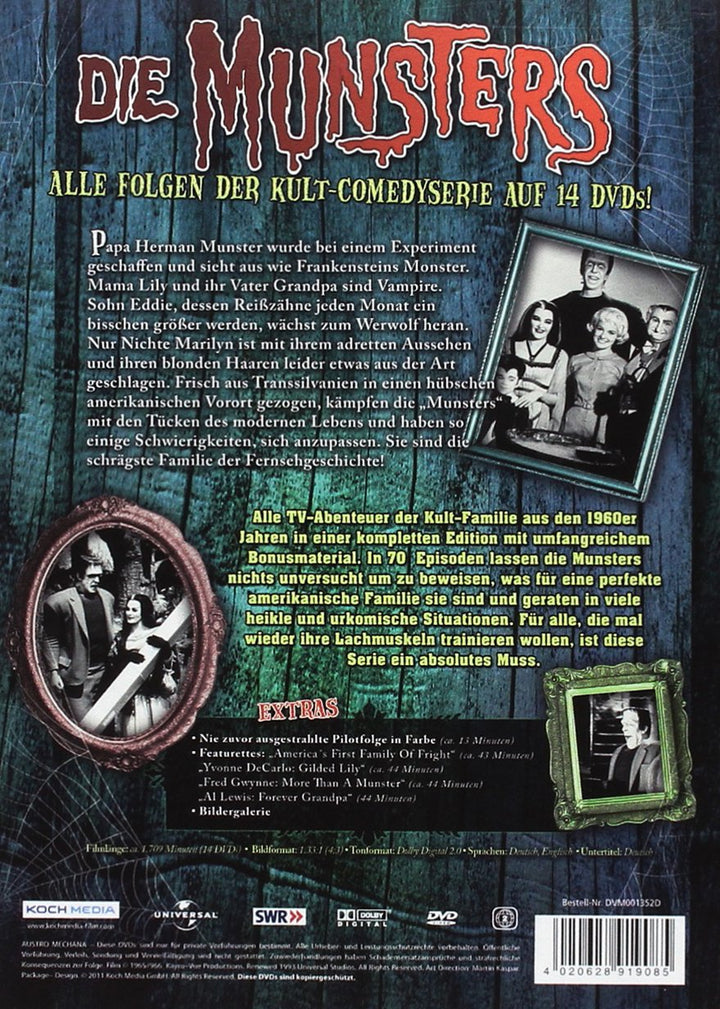 Die Munsters - Die komplette Serie [14 DVDs], DVD