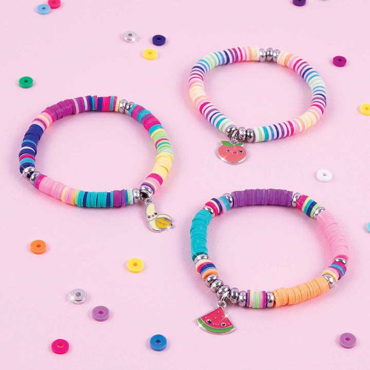 Make It Real – Heishi Freundschaftshalskette und Armband Perlen mit Aufbewahrungsbox – Schmuckset fü