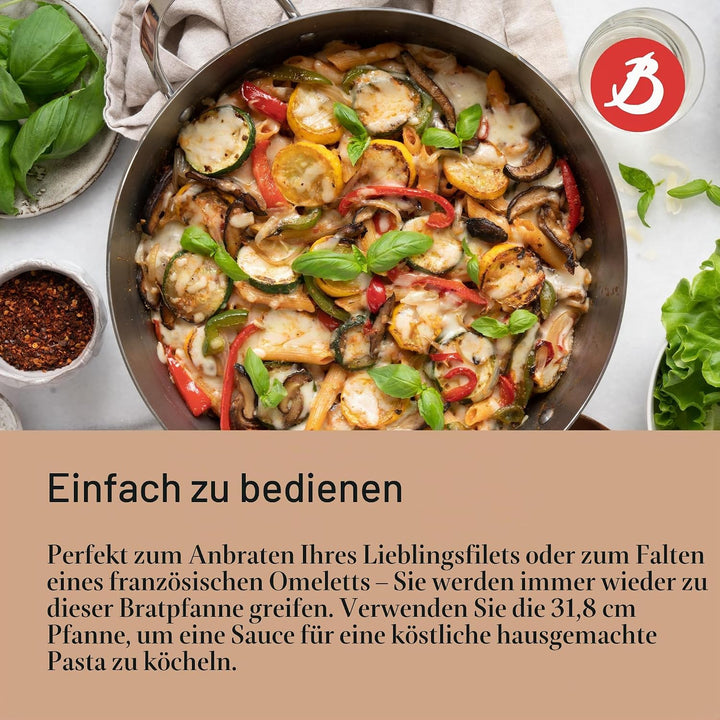 de Buyer, Bratpfanne Mineral B aus Carbonstahl, Ø 32 cm, 5610.32