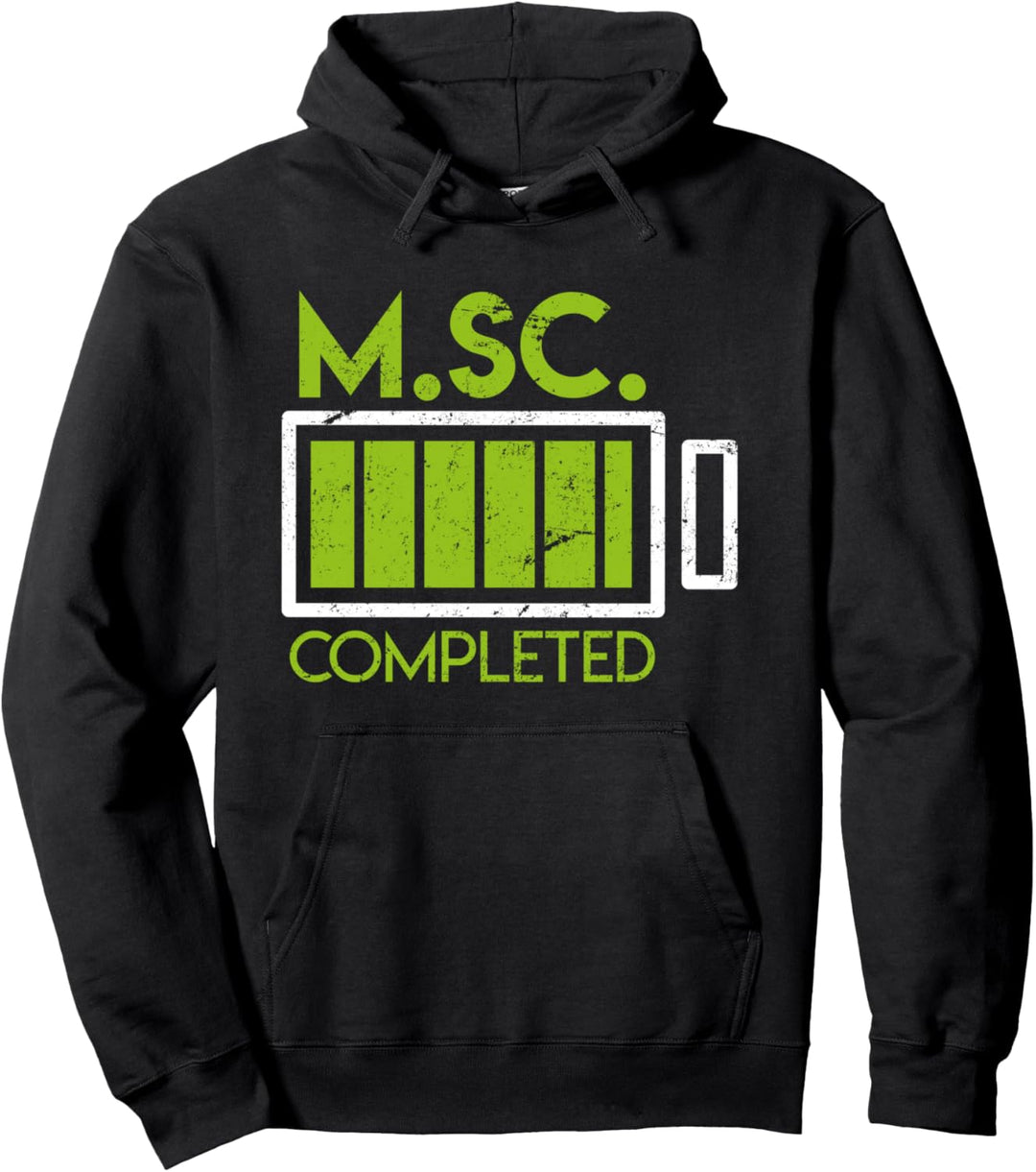 M.Sc. completed Master Abschluss Spruch Geschenk Master 2024 Pullover Hoodie